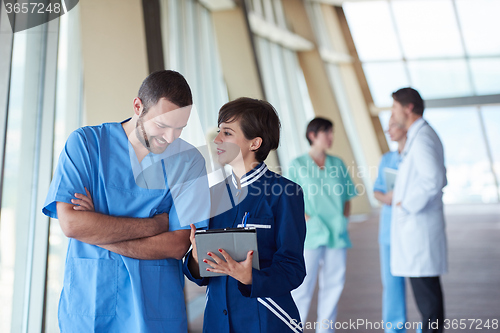 Image of group of medical staff at hospital