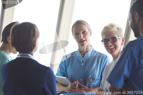 Image of group of medical staff at hospital