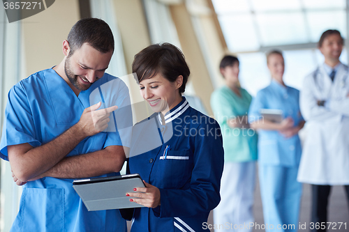 Image of group of medical staff at hospital