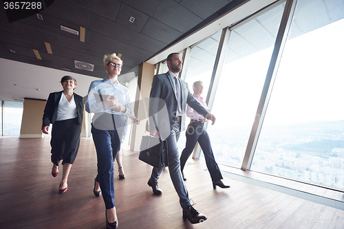 Image of business people group walking