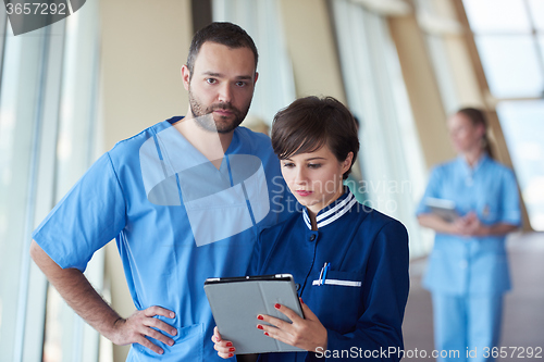 Image of group of medical staff at hospital