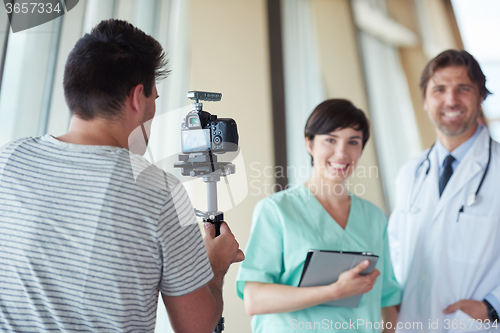 Image of group of medical staff at hospital