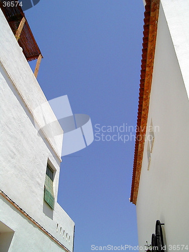 Image of White Houses and Sky