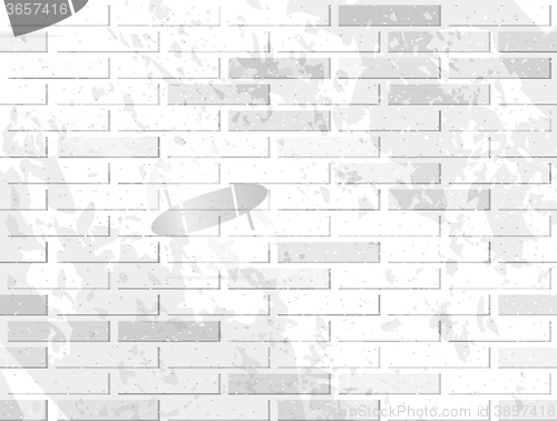 Image of White brick wall