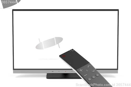 Image of Tv and remote control