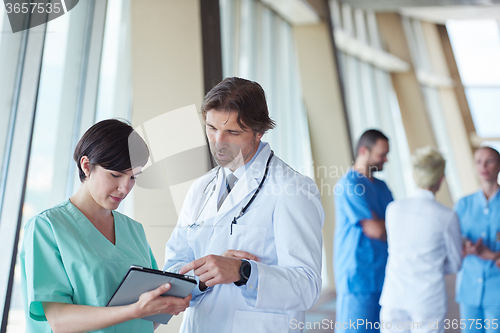 Image of group of medical staff at hospital