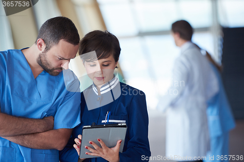Image of group of medical staff at hospital