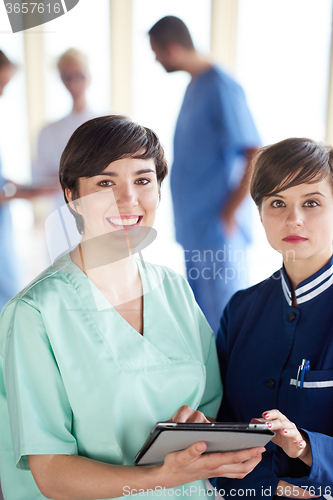 Image of group of medical staff at hospital