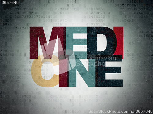 Image of Health concept: Medicine on Digital Paper background