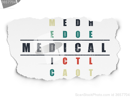 Image of Medicine concept: Medical in Crossword Puzzle