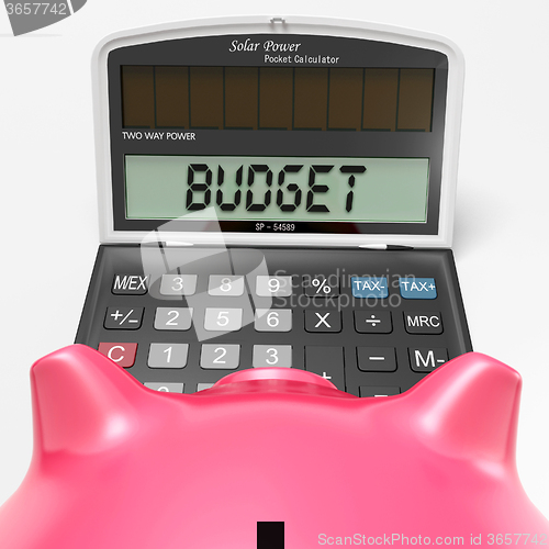 Image of Budget Calculator Shows Accounting And Management Report