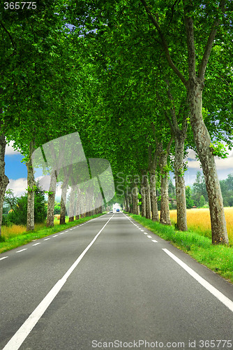 Image of French country road