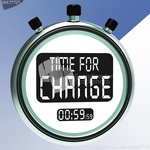 Image of Time For Change Shows Different Strategy Or Vary