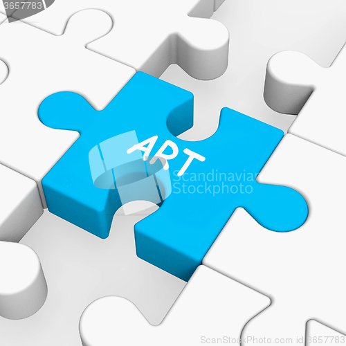 Image of Art Puzzle Shows Arts Artistic Artist And Artwork\r