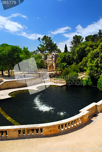 Image of Jardin de la Fontaine in Nimes France