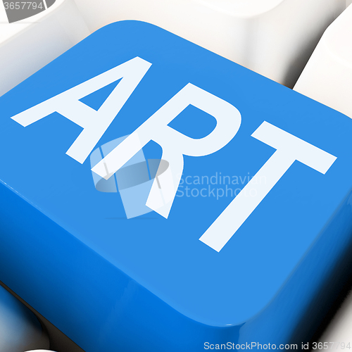 Image of Art Key Means Artistic Or Artwork\r