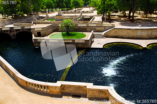 Image of Jardin de la Fontaine in Nimes France