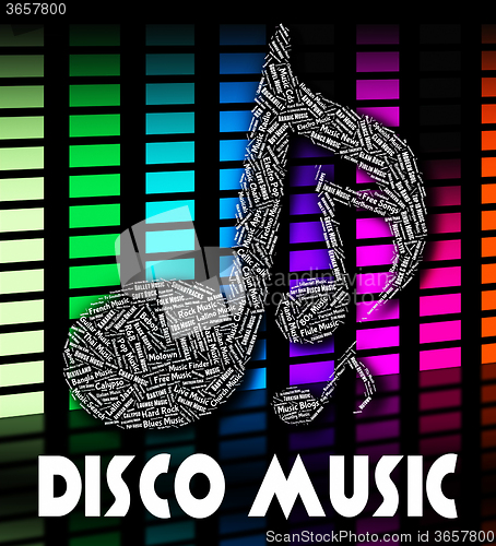 Image of Disco Music Indicates Sound Track And Acoustic