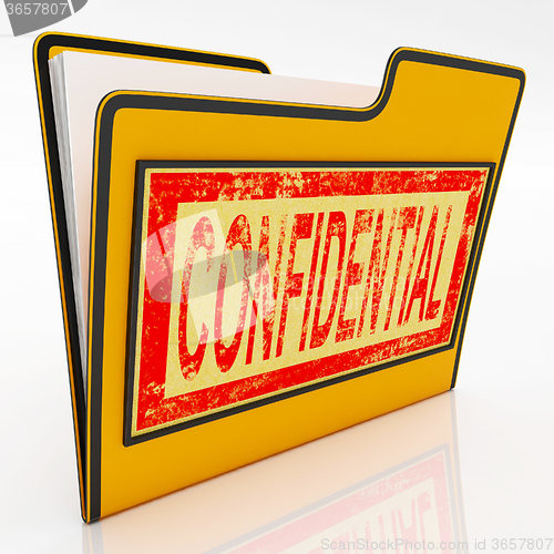 Image of Confidential File Shows Secret Document