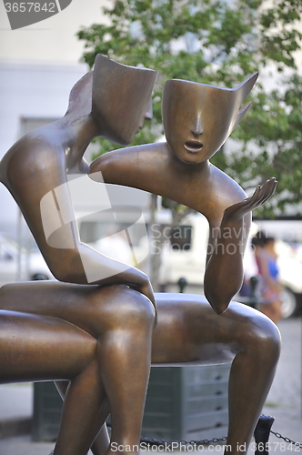 Image of Old Havana statues.