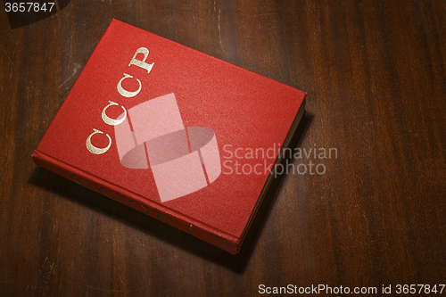 Image of Red CCCP book on the table