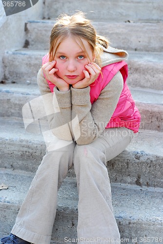 Image of Girl on stairs