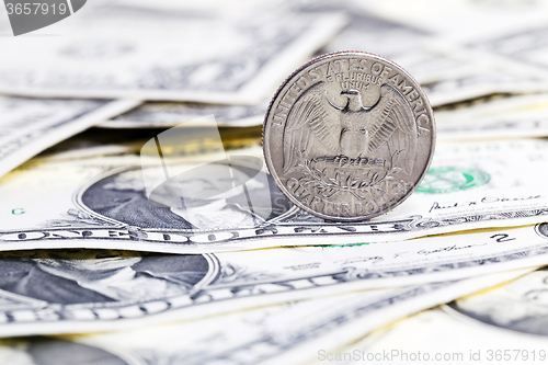 Image of American money. coin 