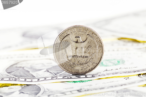 Image of American money. coin 