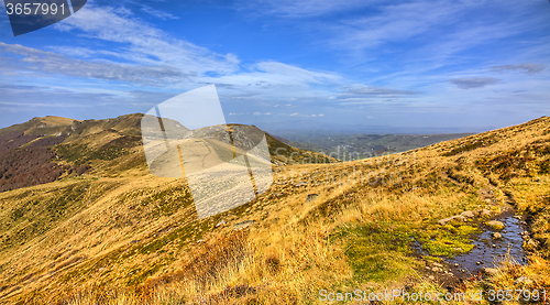 Image of Autumn Landscape in Volcanic Mountains