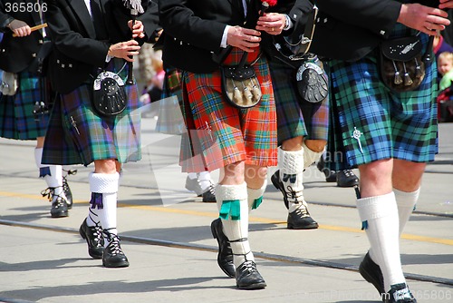 Image of Scottish marching band