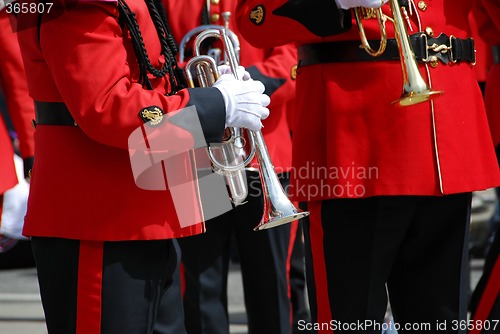 Image of Marching band trumpet