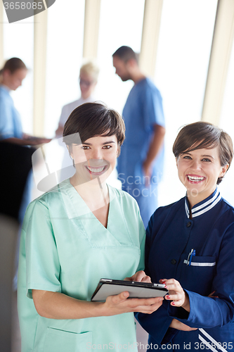 Image of group of medical staff at hospital