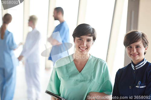 Image of group of medical staff at hospital