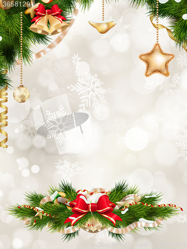 Image of Christmas greeting card. EPS 10