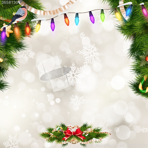 Image of Christmas greeting card. EPS 10