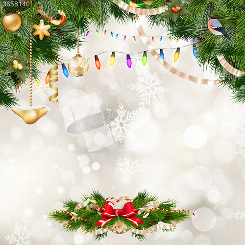 Image of Christmas Fir Tree. EPS 10