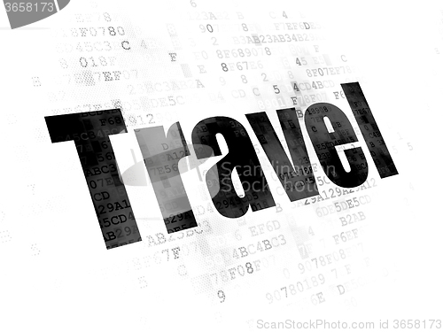 Image of Travel concept: Travel on Digital background