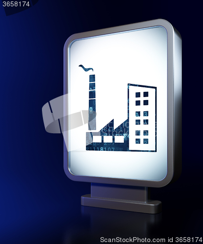 Image of Industry concept: Industry Building on billboard background