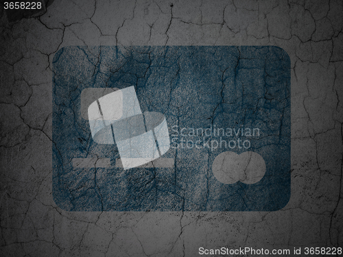 Image of Banking concept: Credit Card on grunge wall background