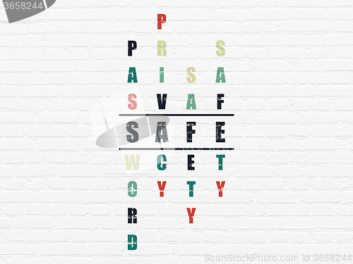 Image of Safety concept: Safe in Crossword Puzzle