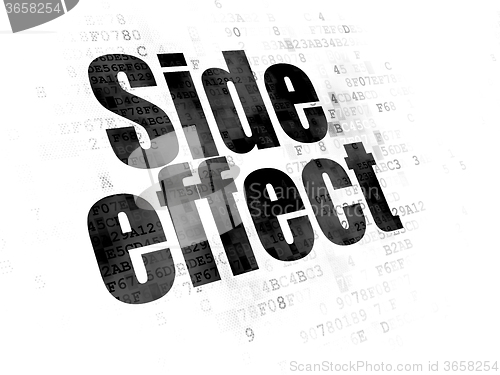 Image of Healthcare concept: Side Effect on Digital background