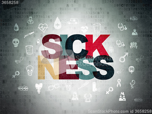 Image of Health concept: Sickness on Digital Paper background