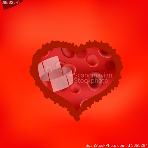 Image of Red Stilized Heart