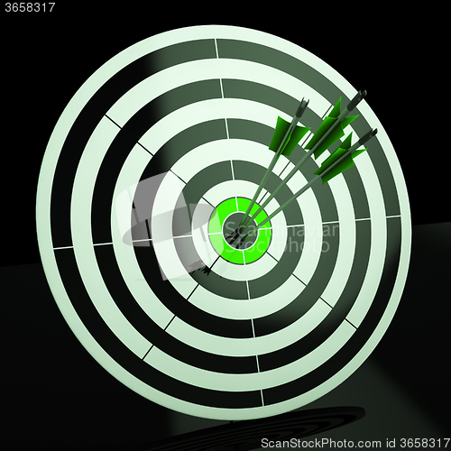 Image of Triple Dart Shows Accuracy, Aim And Skill