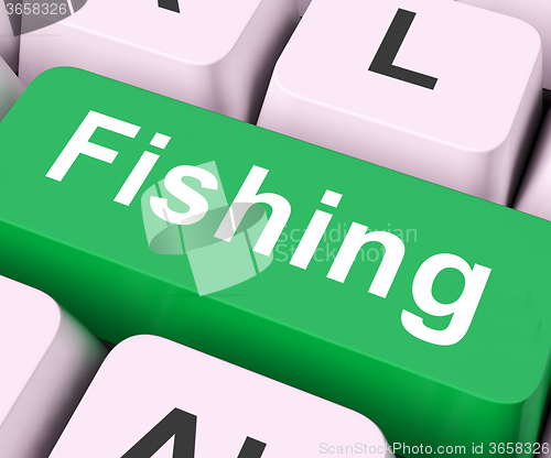 Image of Fishing Key Means Sport Of Catching Fish\r