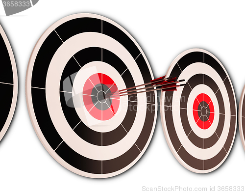 Image of Triple Dart Shows Successful Performance And Result