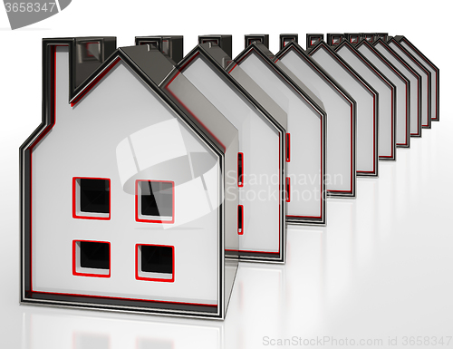 Image of House Symbols Display Houses For Sale