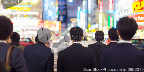 Image of Businessmen in Shinjuku, Tokyo, Japan.