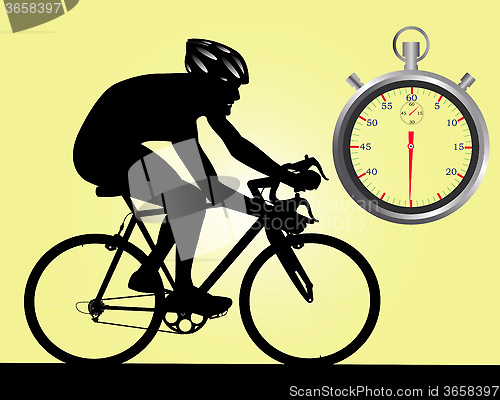 Image of cycle racing