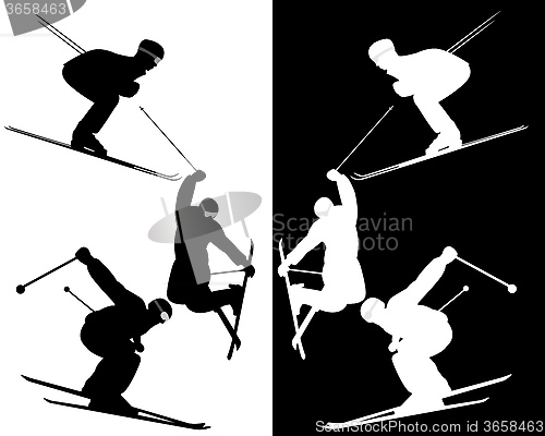 Image of skiers